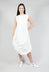 Tucked Fabric Mod Shift Dress in Callas