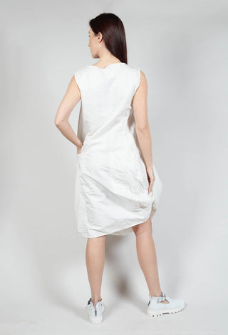 Tucked Fabric Mod Shift Dress in Callas