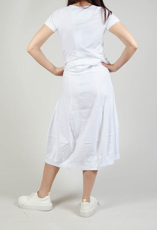 Tulip Hem Skirt in White
