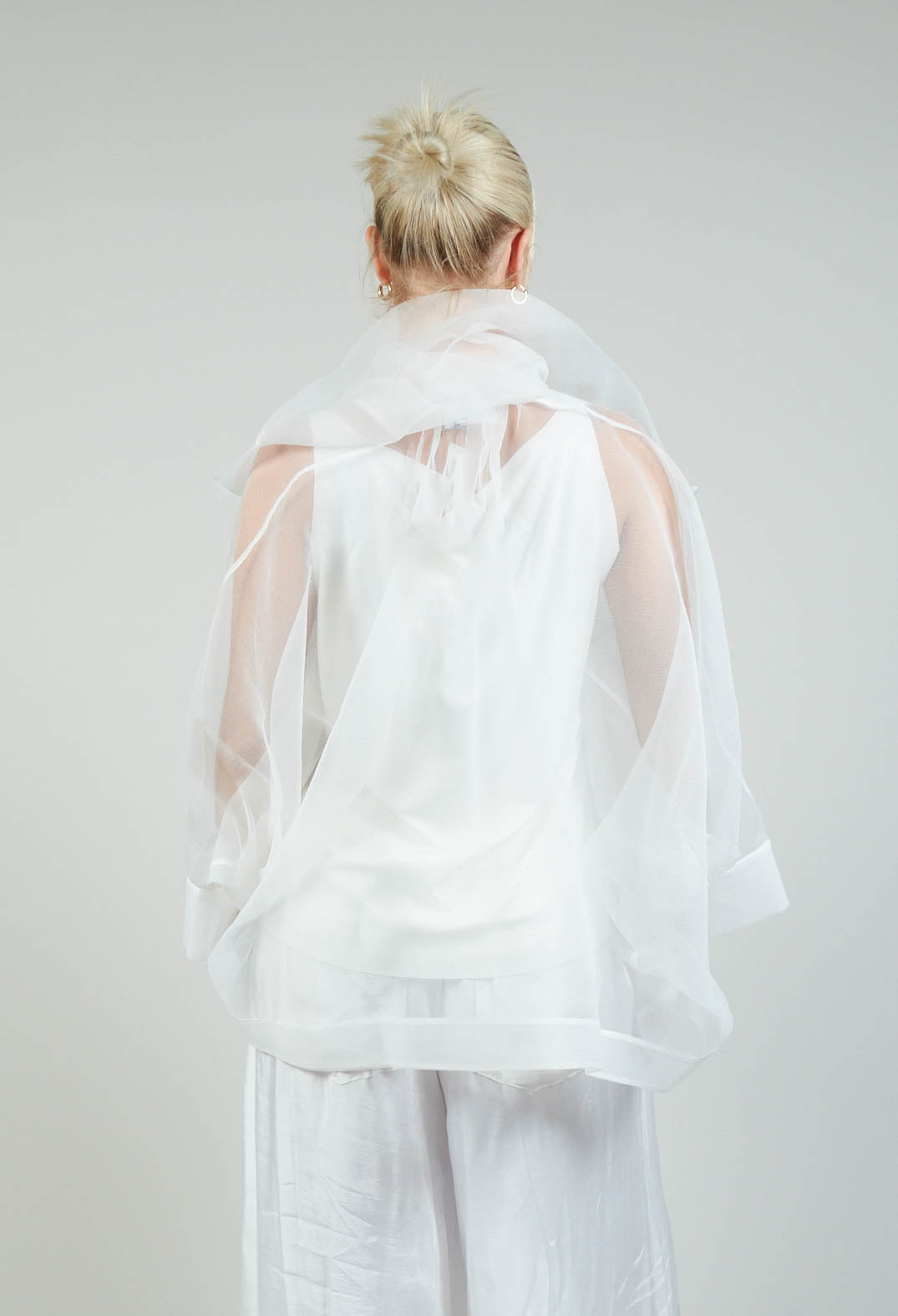 Tulle Jacket in White – Olivia May