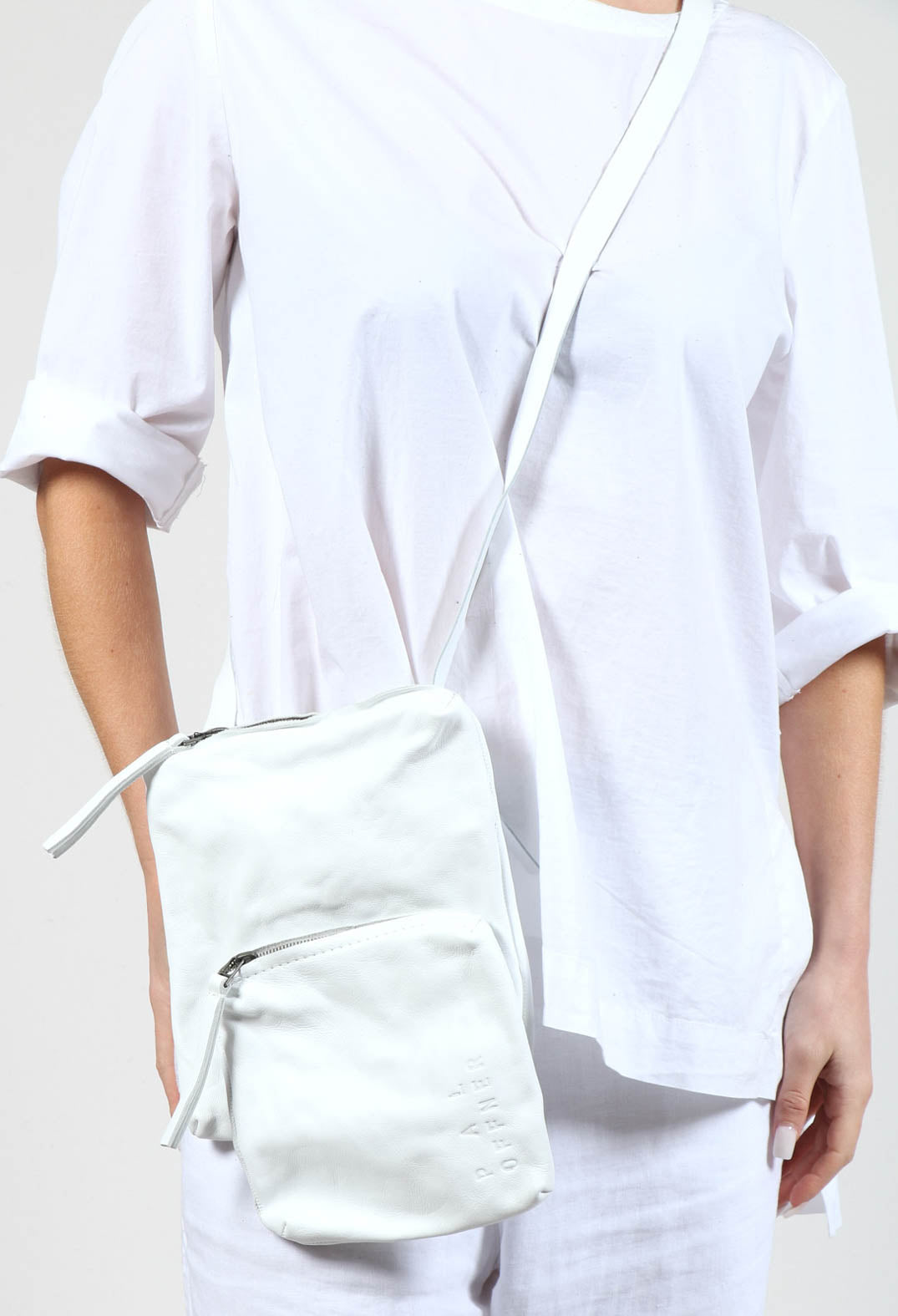 Twin Pocket Bag in White