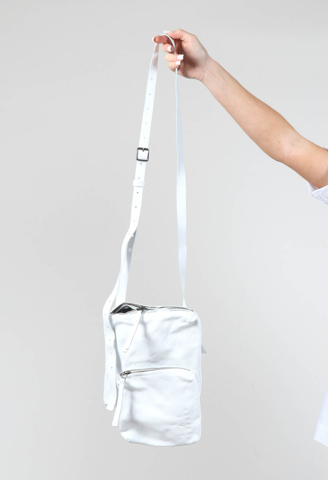 Twin Pocket Bag in White