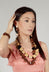 Two Strands Necklace in Brown