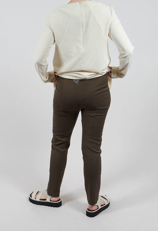 Skinny Leg Trousers in Modica Kaki