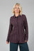 Lao Blouse in Violet and Black