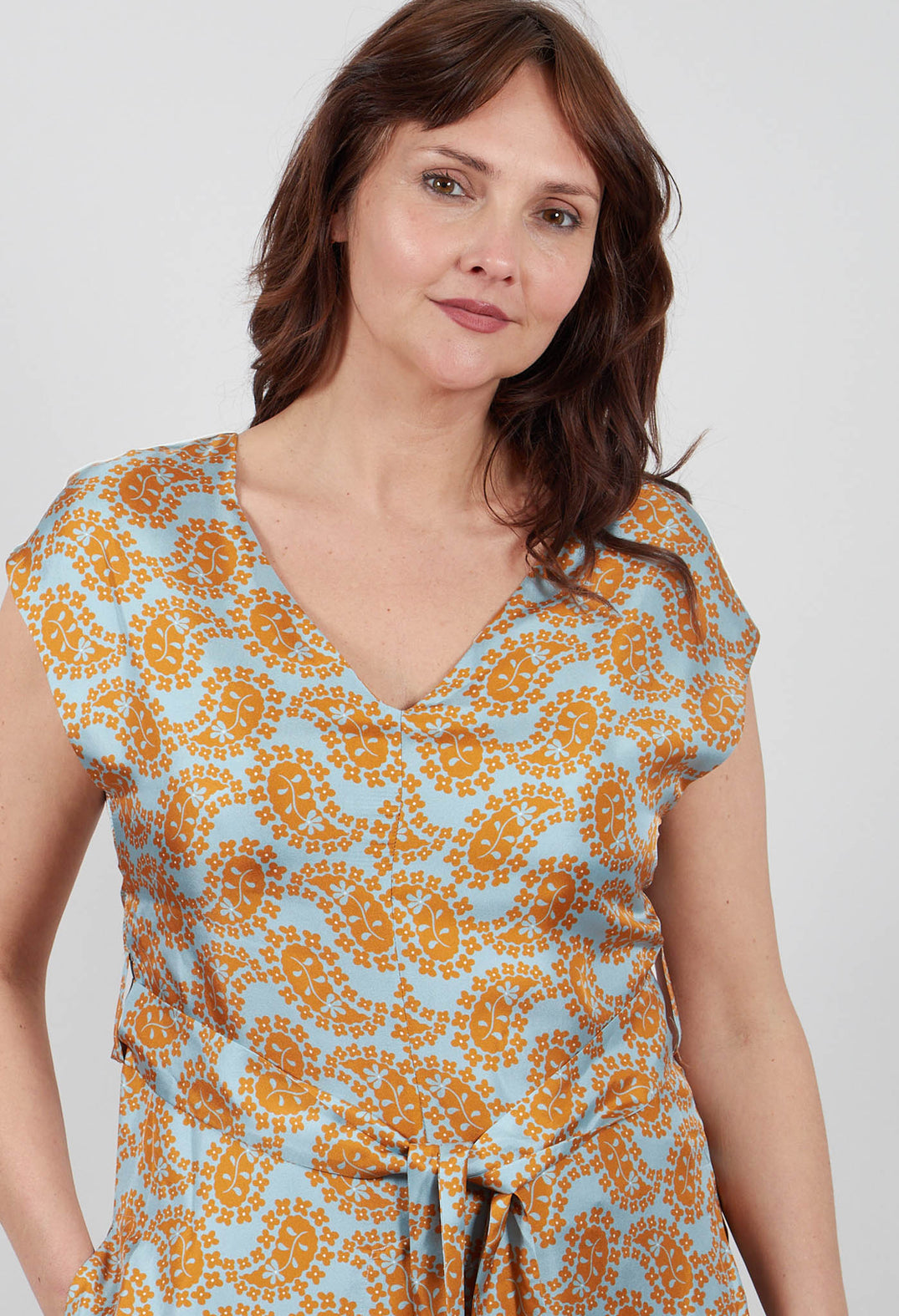Sleeveless Over Dress in Mustard