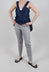 Pinstripe Trousers in Grey