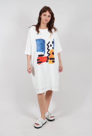 Tunic Dress with Abstract Print