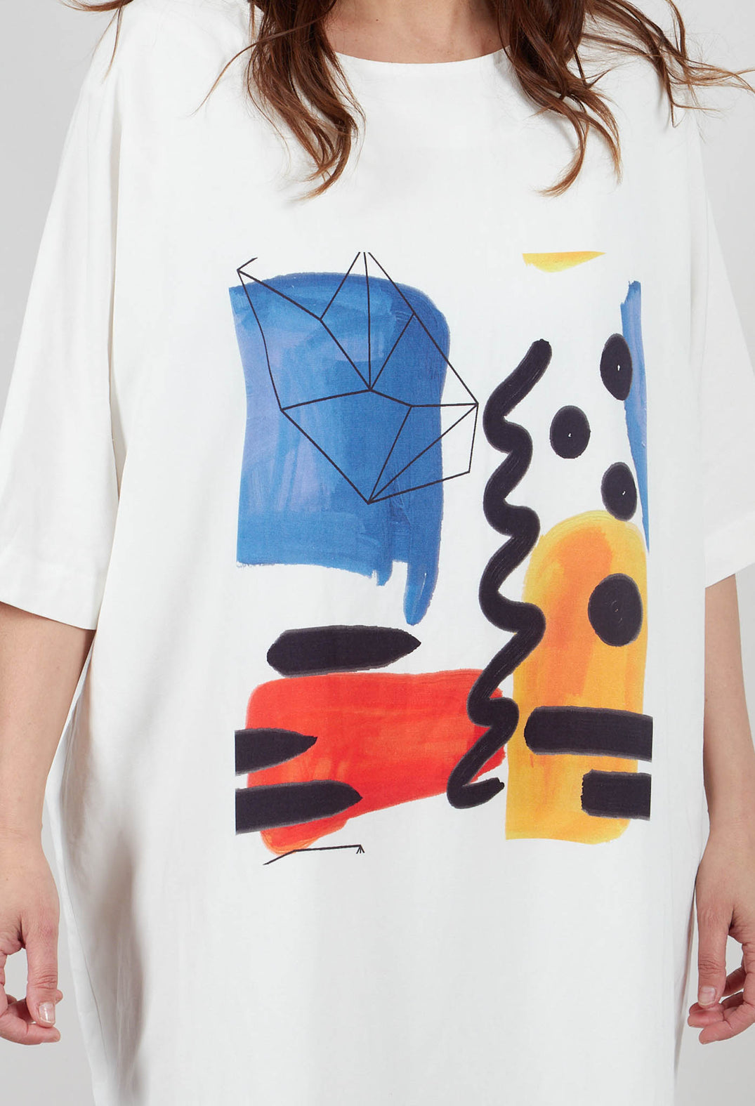 Tunic Dress with Abstract Print