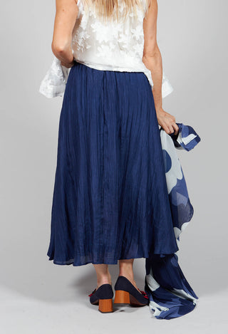 Lotus Skirt in Navy