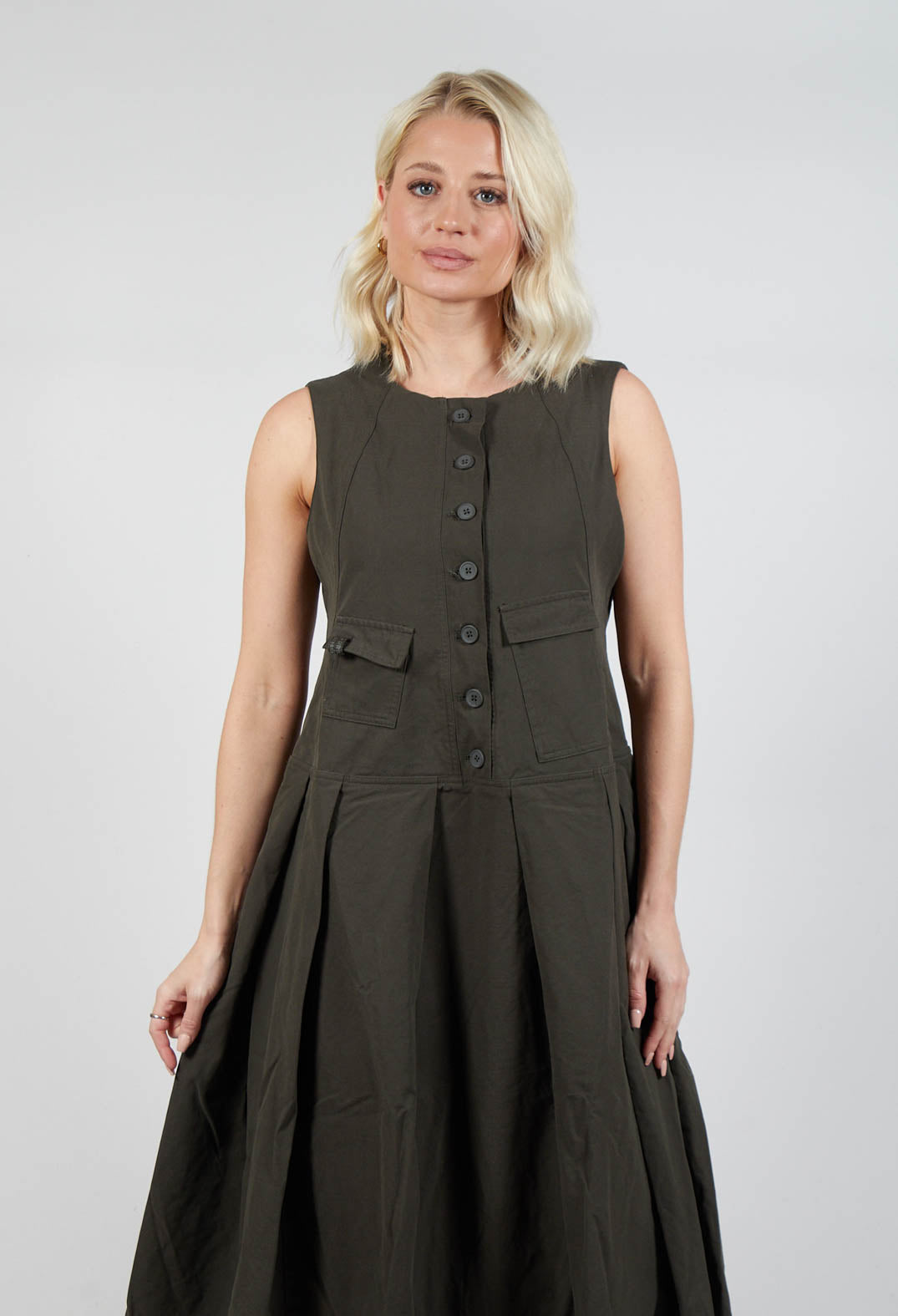 Utility Style Dress in Jungle