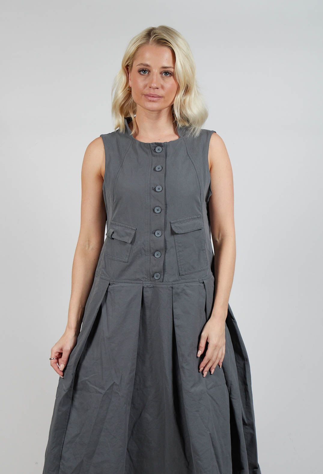 Utility Style Dress in Rock