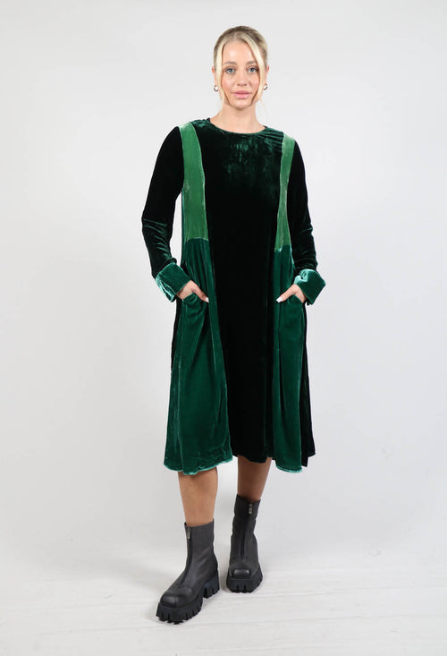 Valentina Trio Dress Bottle Green