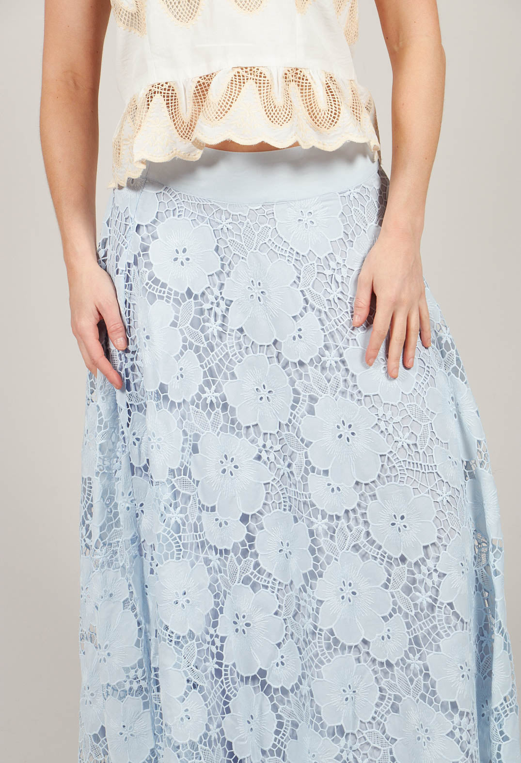 Vanessa Skirt in Bleu and Petr
