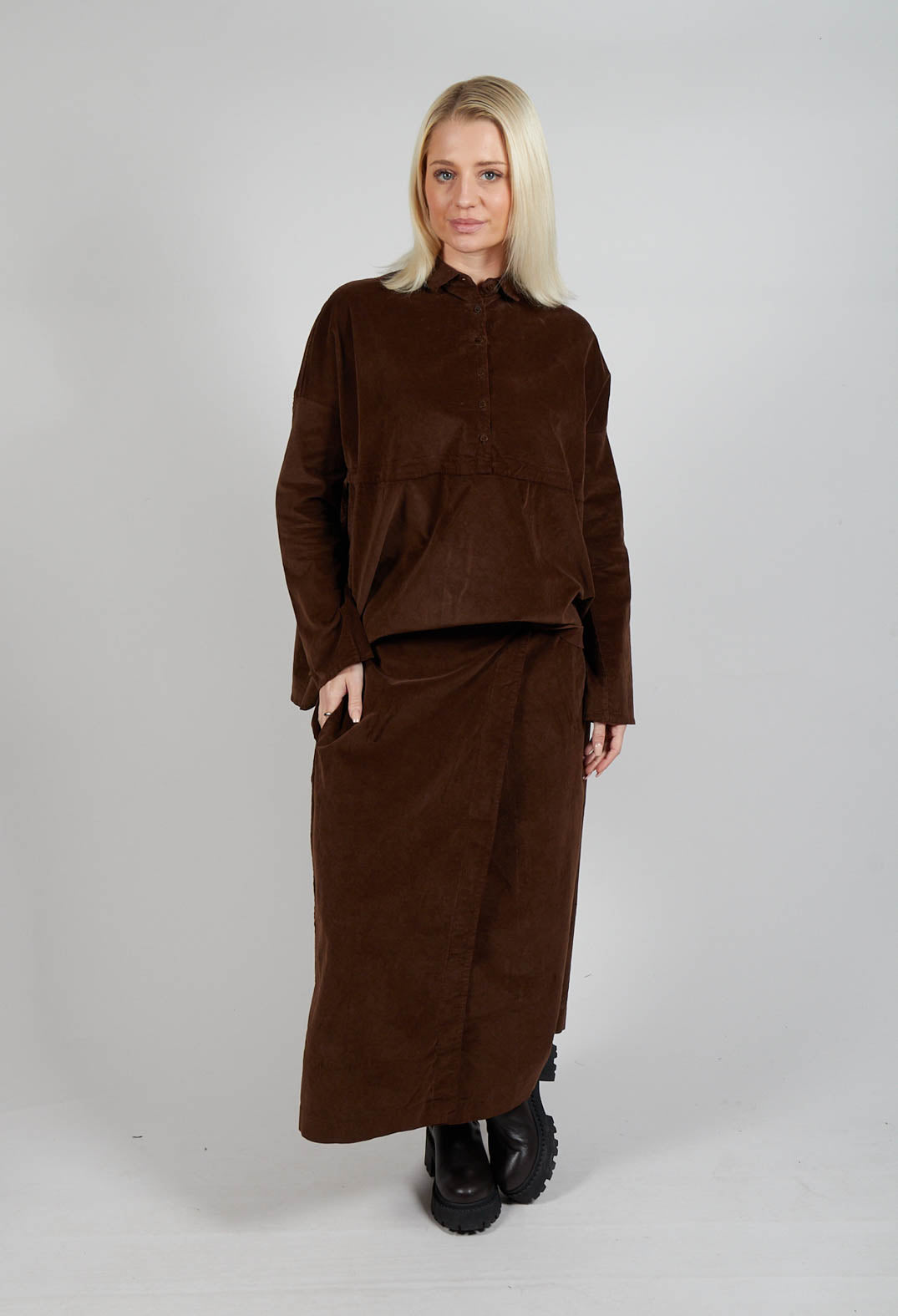 album di famiglia VELVET WRAP SKIRT 【公式通販】