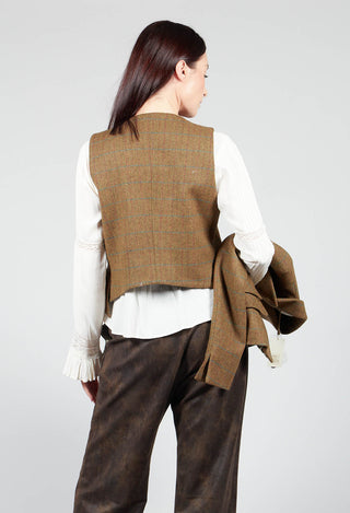 Verde Waistcoat in Brown Tweed