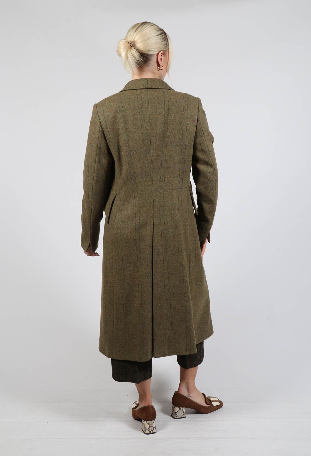 Verdi Midi Coat in Tweed