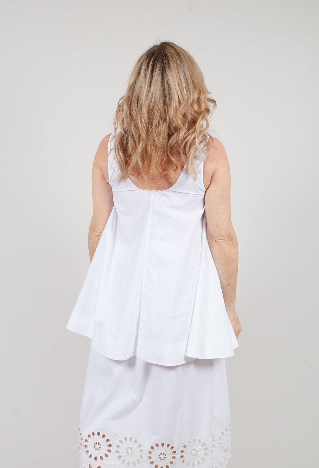 Vest Top in Off White