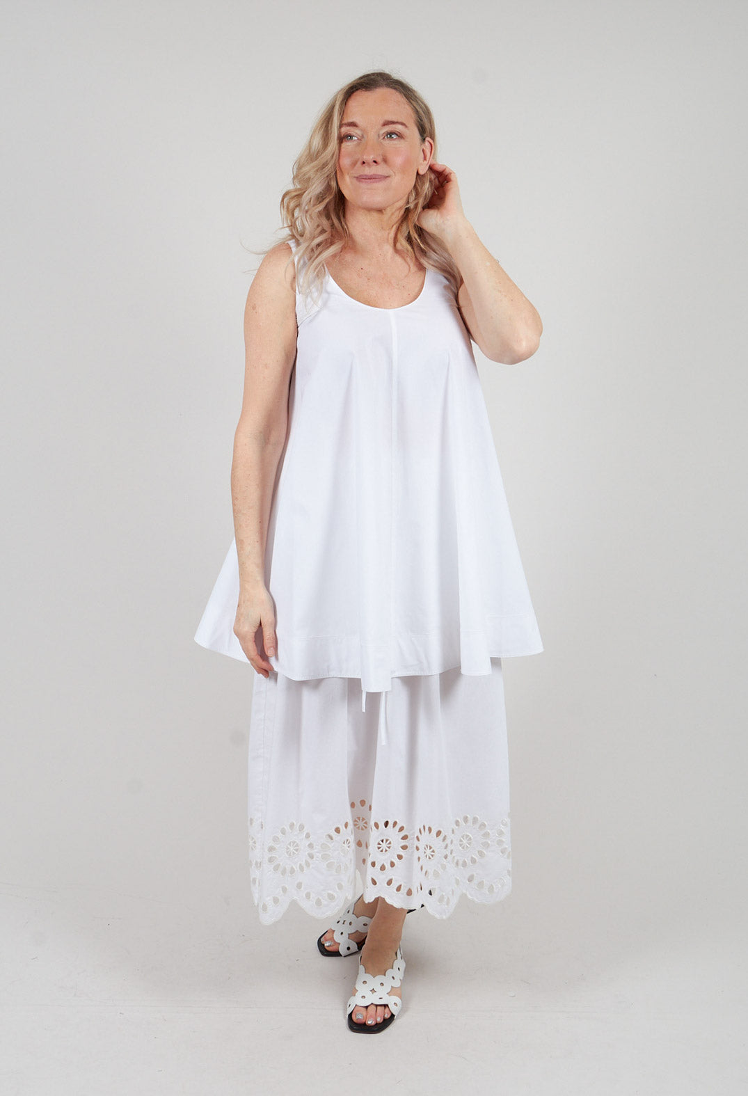 Vest Top in Off White