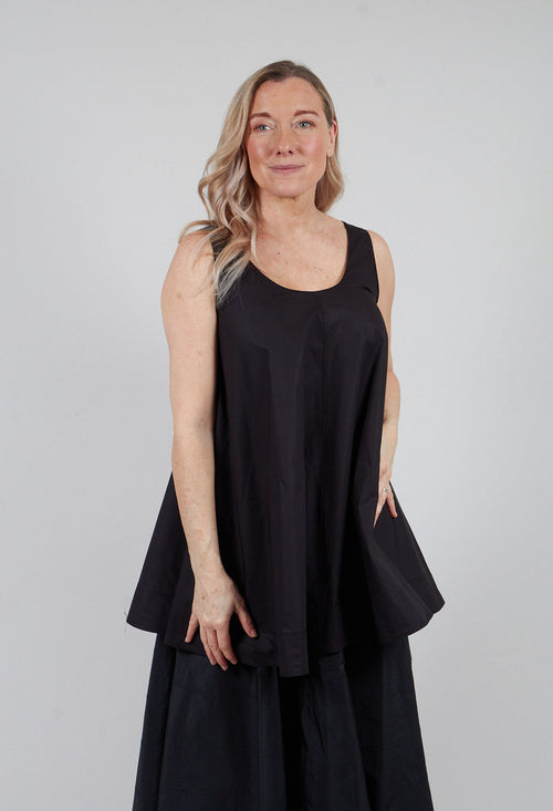 Vest top in Nero