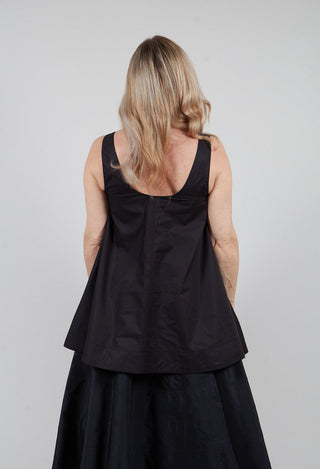 Vest top in Nero