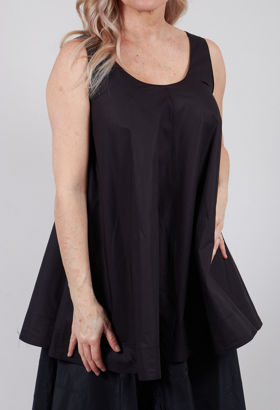 Vest top in Nero