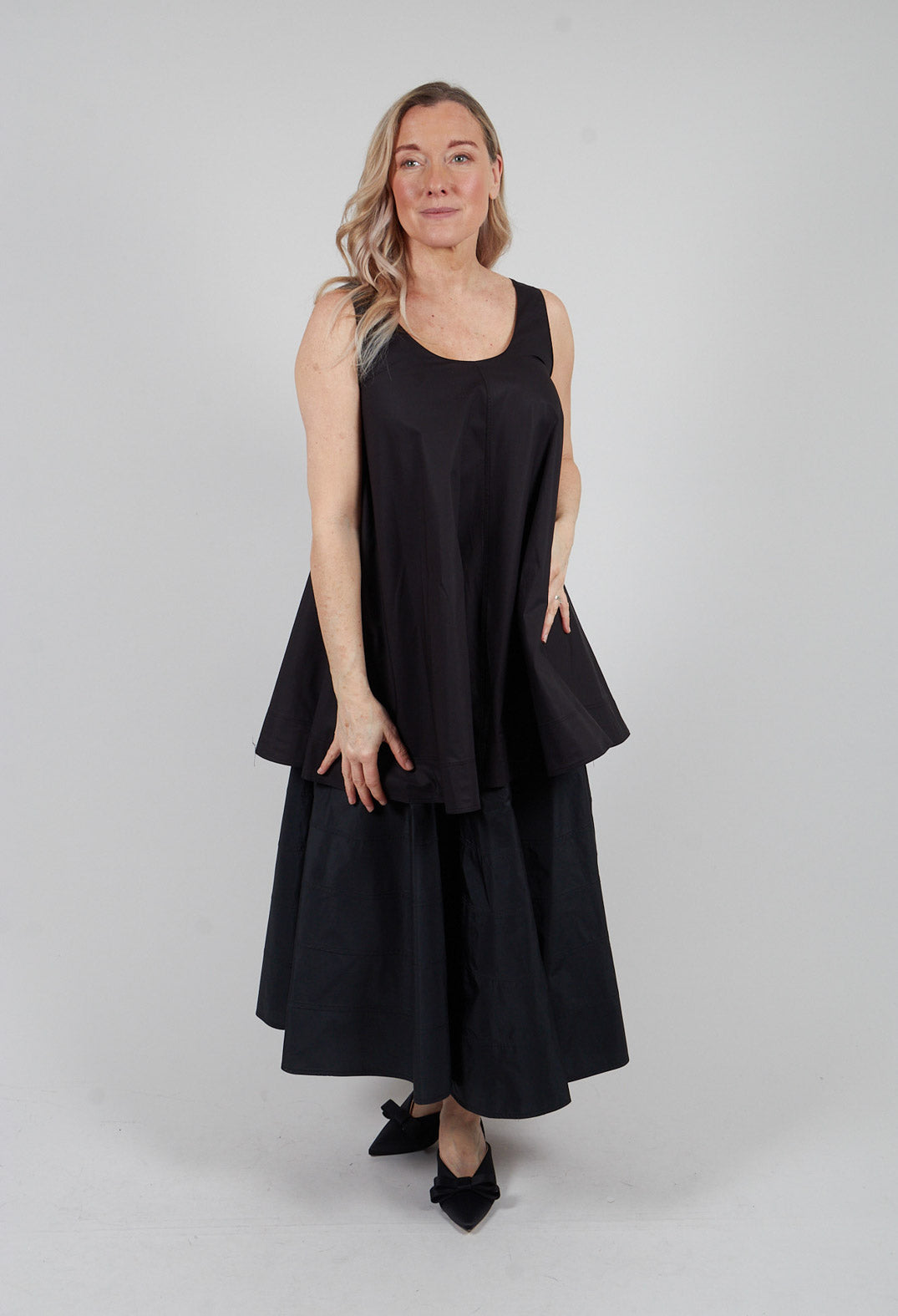 Vest top in Nero