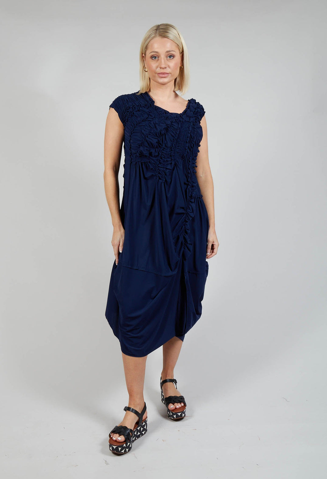 Whoosh Dress in Navy