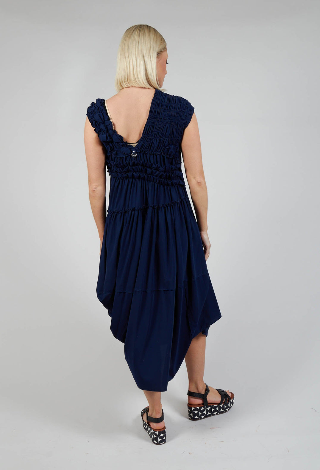 Whoosh Dress in Navy