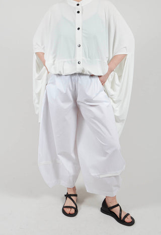 Wide Leg  Trouser in Friday White