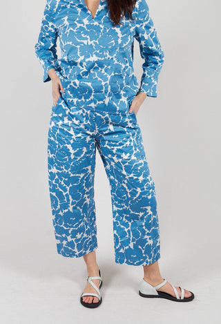 Wide Leg Trouser in Flowers