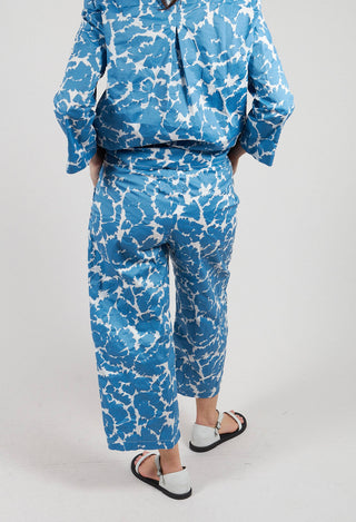 Wide Leg Trouser in Flowers