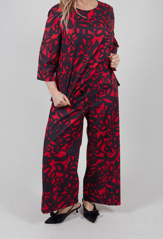 Wide Leg Trouser in Gojiberry and Polinig