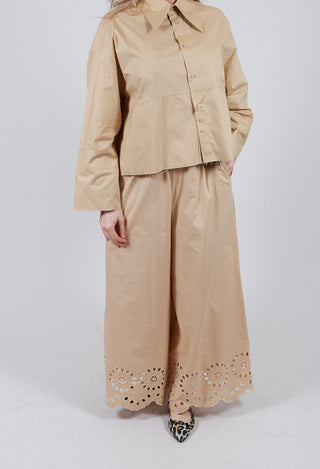 Wide Leg Trouser in Lark