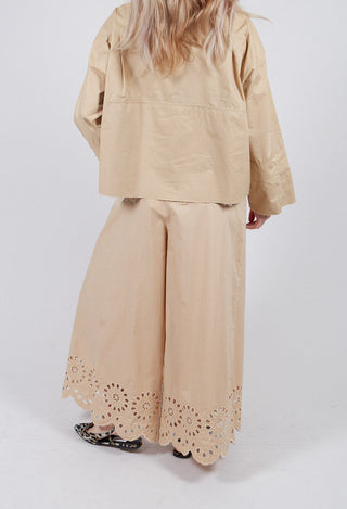 Wide Leg Trouser in Lark