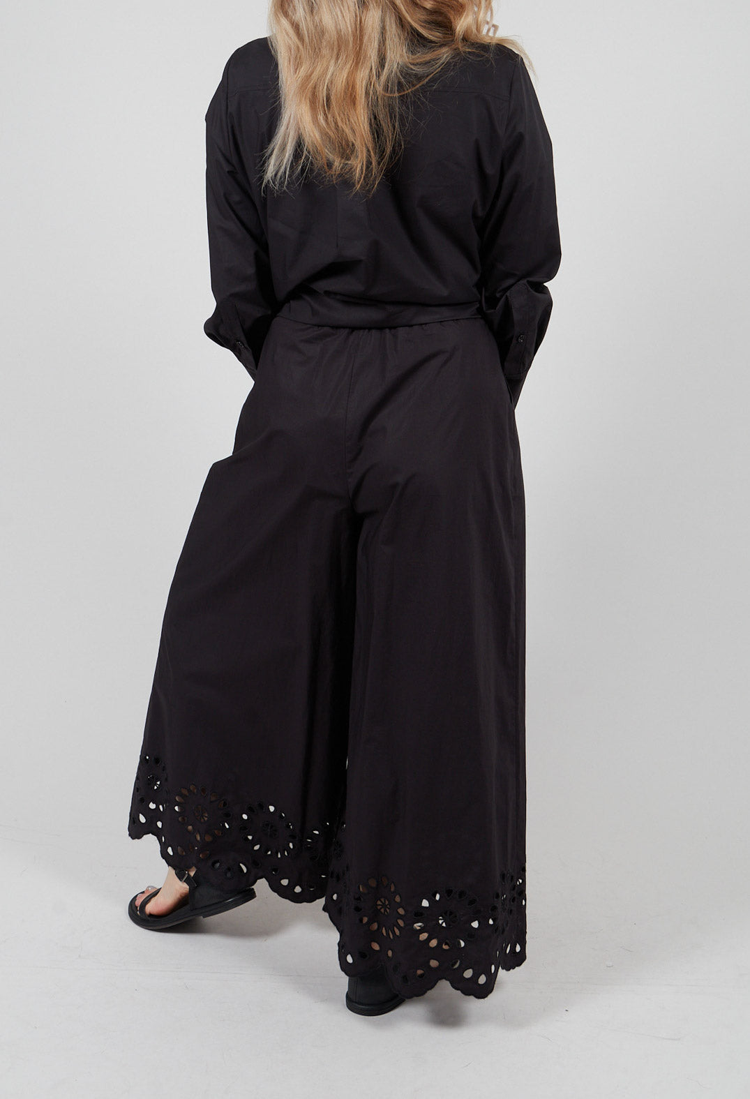 Wide Leg Trouser in Nero
