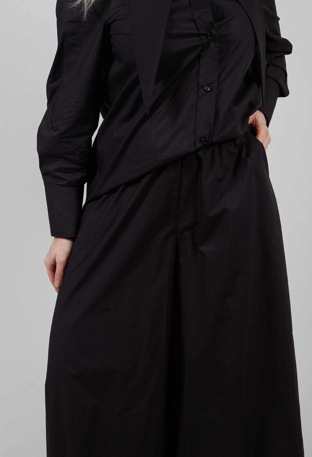 Wide Leg Trouser in Nero
