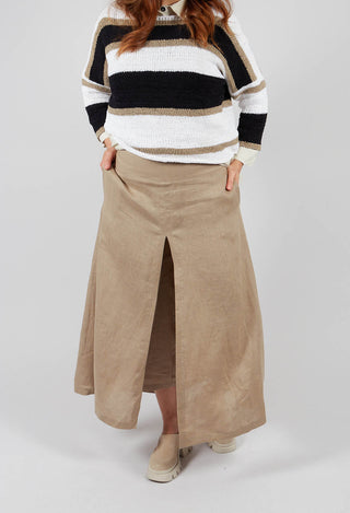Wide Leg Trouser in Taupe