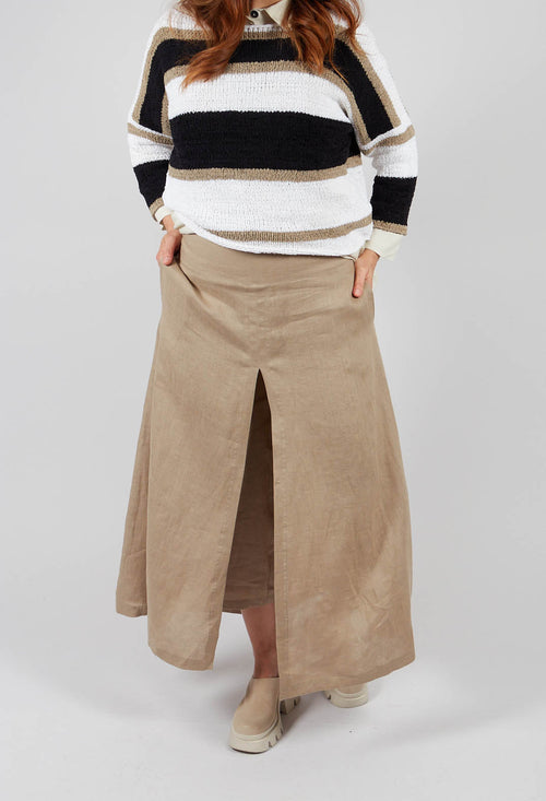 Wide Leg Trouser in Taupe