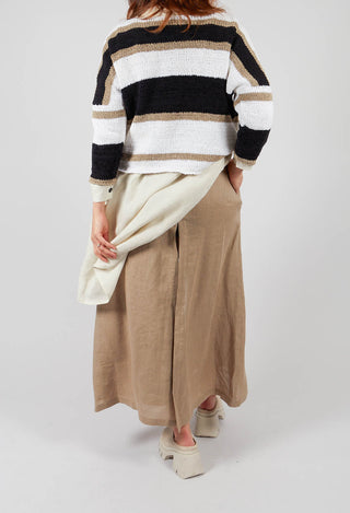 Wide Leg Trouser in Taupe