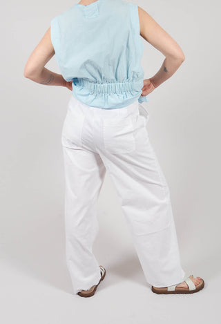 Wide Leg Trouser in White
