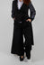 Wide Leg Trousers in Jacquard Nero