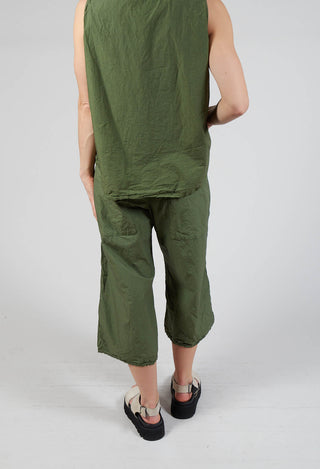 Wide and Short Trousers TC in Green