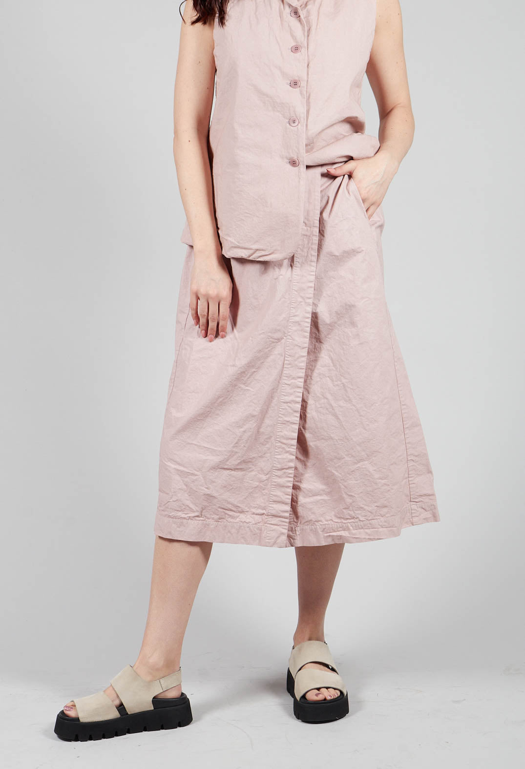 Wrap Skirt CC in Petal Pink