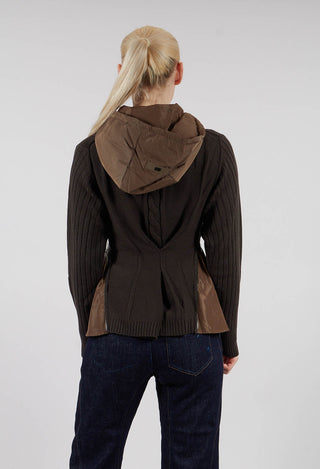 Freize Knitted Cardigan in Green