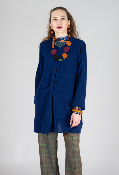 Oversize Pullover in Gentian Blue