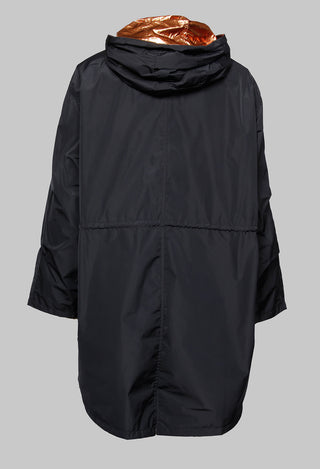 Lightweight Raincoat in Navy with Bronze Lining