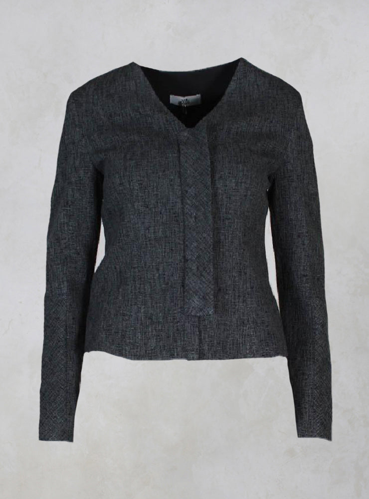 Giacca Munch Short Textured Jacket in Palude