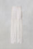 Wide Leg Trousers with Crinkle Effect in Offwhite