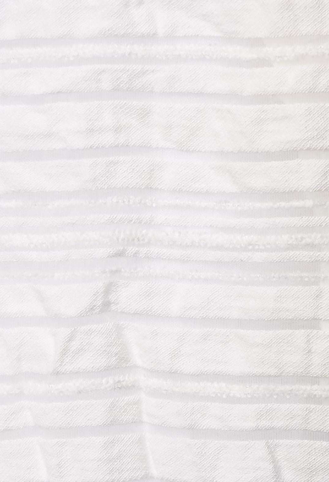 Wide Leg Trousers with Crinkle Effect in Offwhite